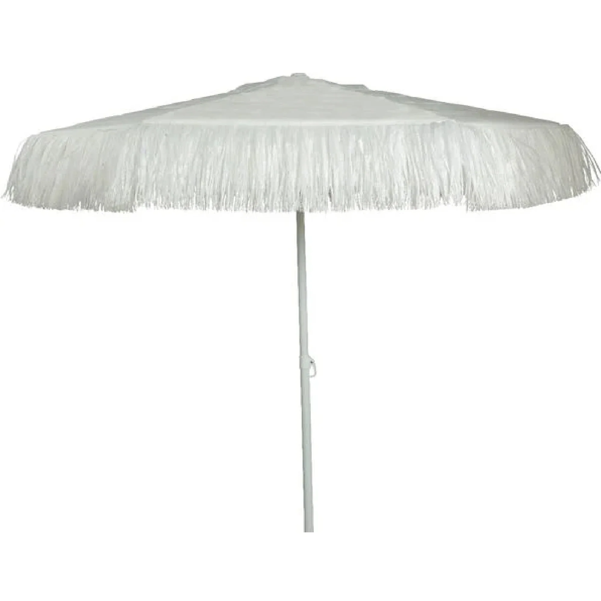 2.1m Aluminium Tiliting Beach Parasol White
