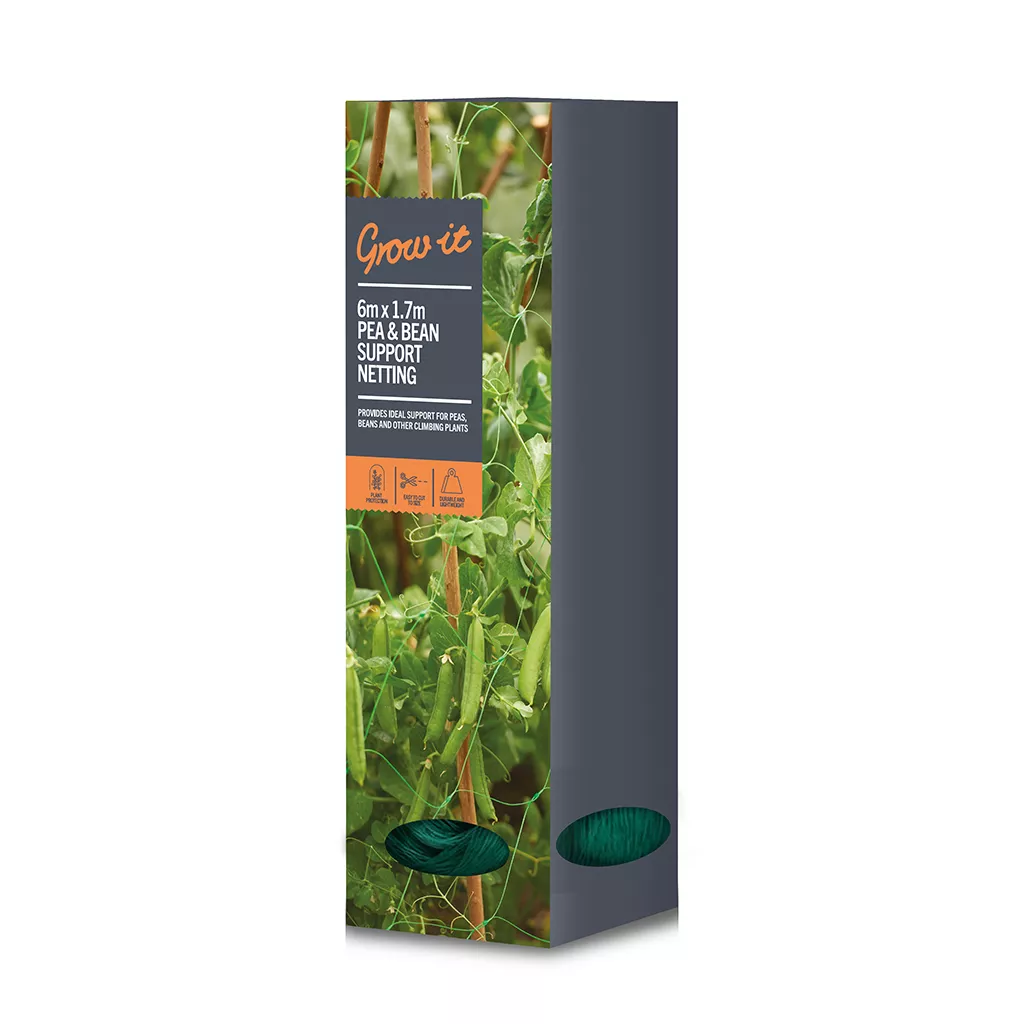 Grow It Pea & Bean Support Netting 6x1.7m Green - Image 3
