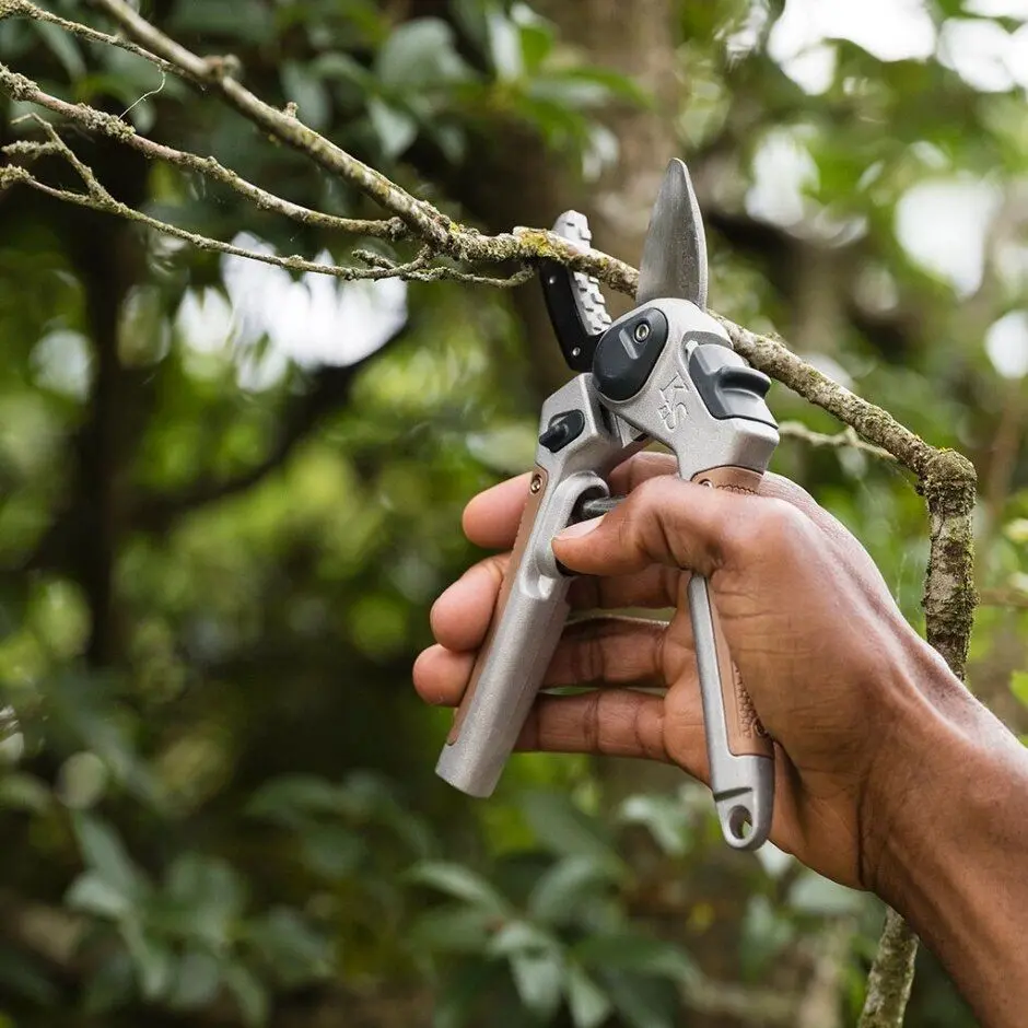 Kent & Stowe SureCut Hardwood Lite Anvil Secateurs - Image 2