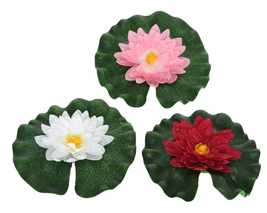 Artificial Lotus Flower with Water Drop