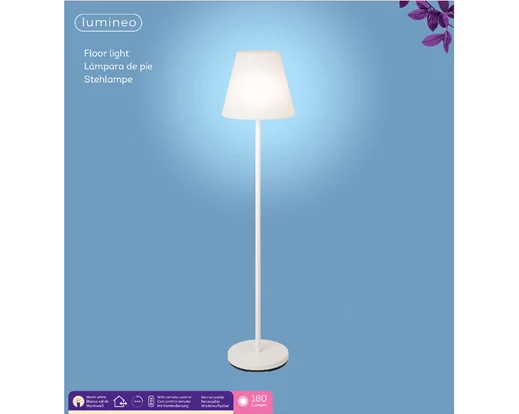 LED Floor Lamp - Battery Operated - White - Image 3