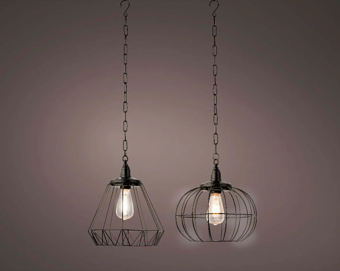 Lumineo Solar Hanging Light – Black Iron