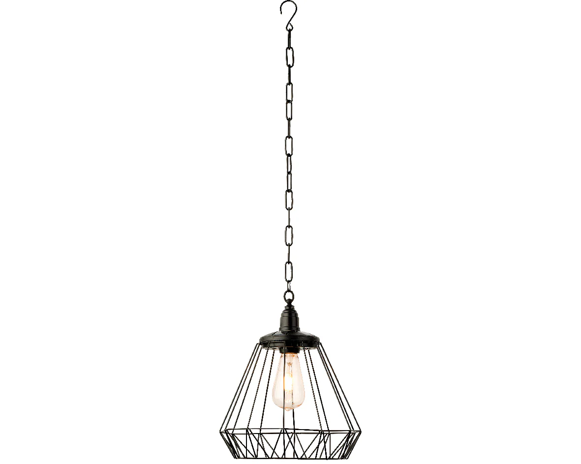 Lumineo Solar Hanging Light – Black Iron - Image 2