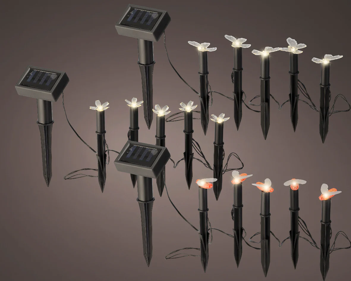 Lumino - Solar Stake with butterflies/bees