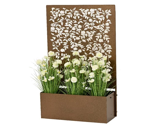 Metal Planter - Brown (118x28cm) - Image 3