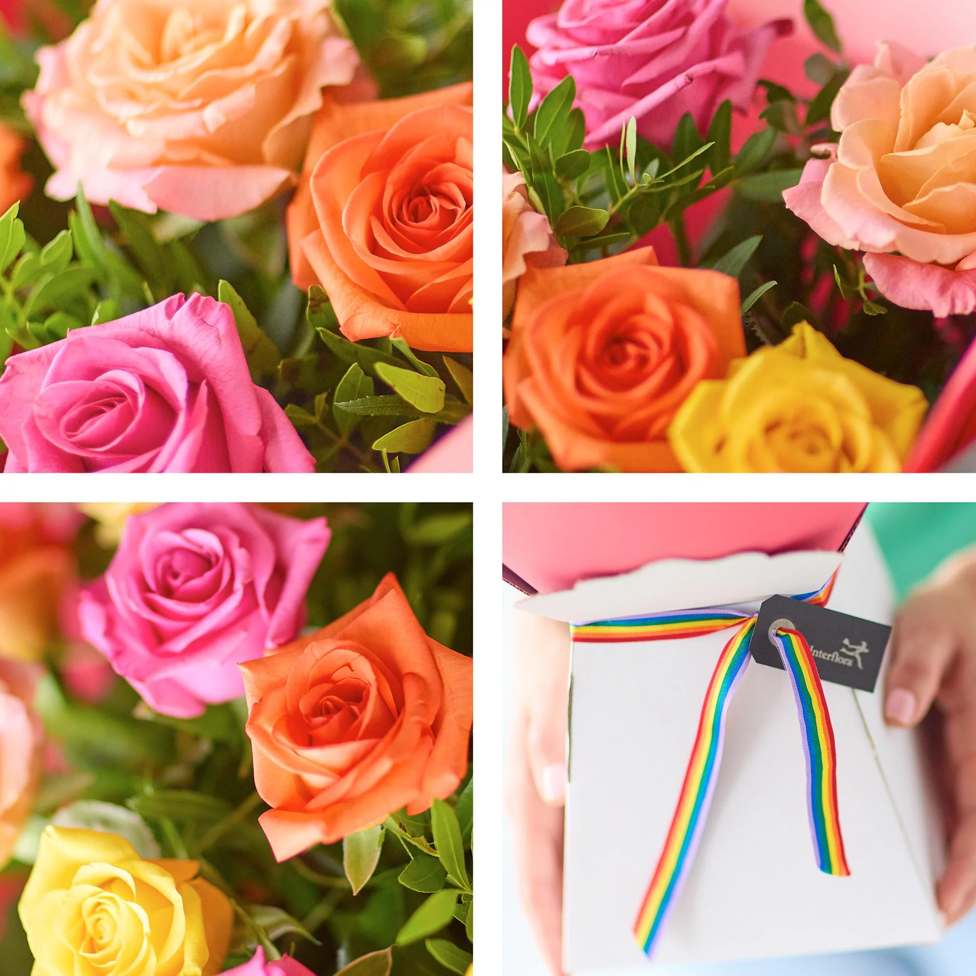 A Rainbow of Roses Gift Box - Image 2