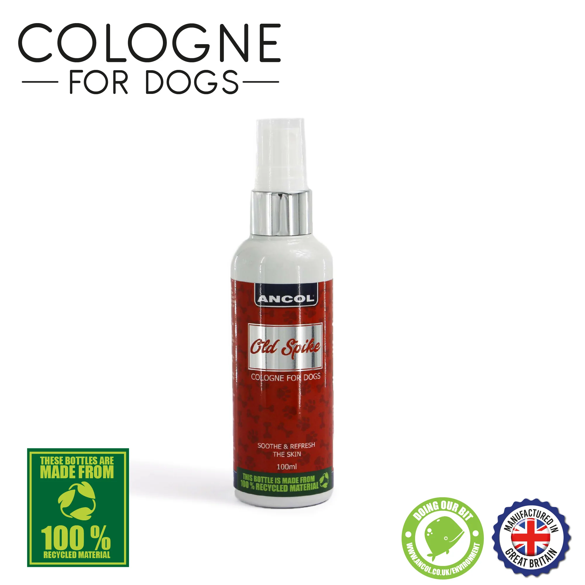 Ancol Dog Cologne Old Spike Deodorant Spray (100ml)