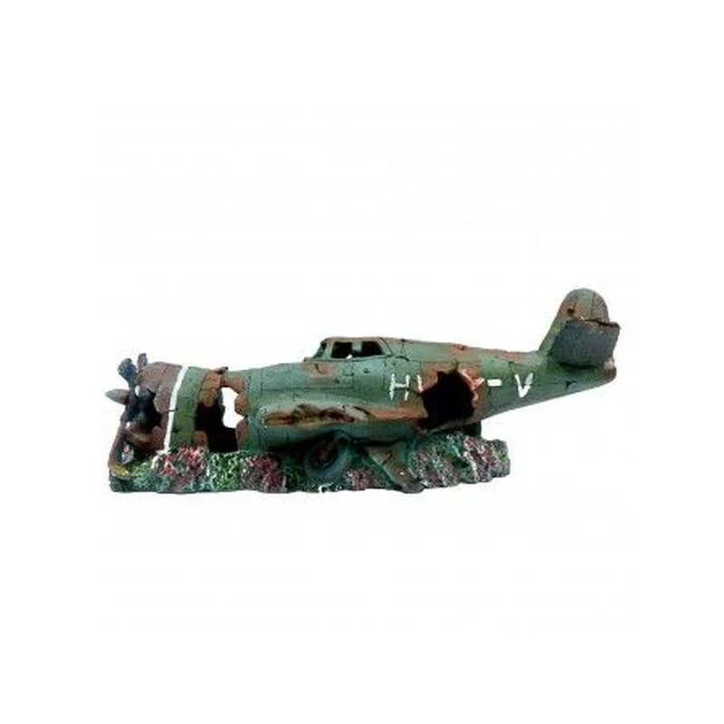 Aquarium Ornament Plane Wreck Extra Large