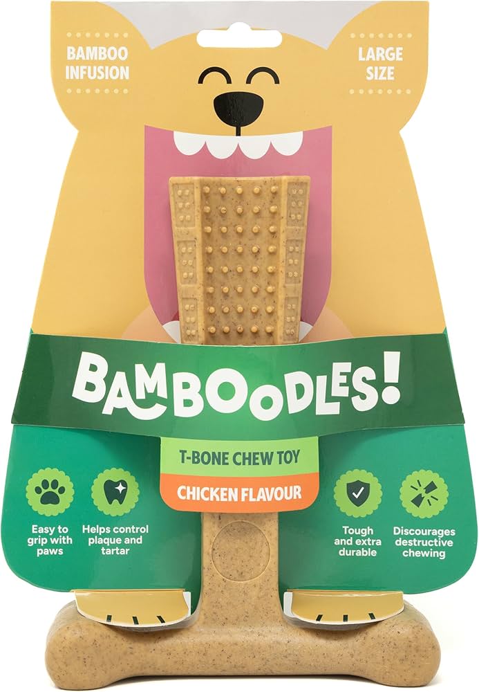 Bamboodles T-Bone Chew Medium Chicken 6"
