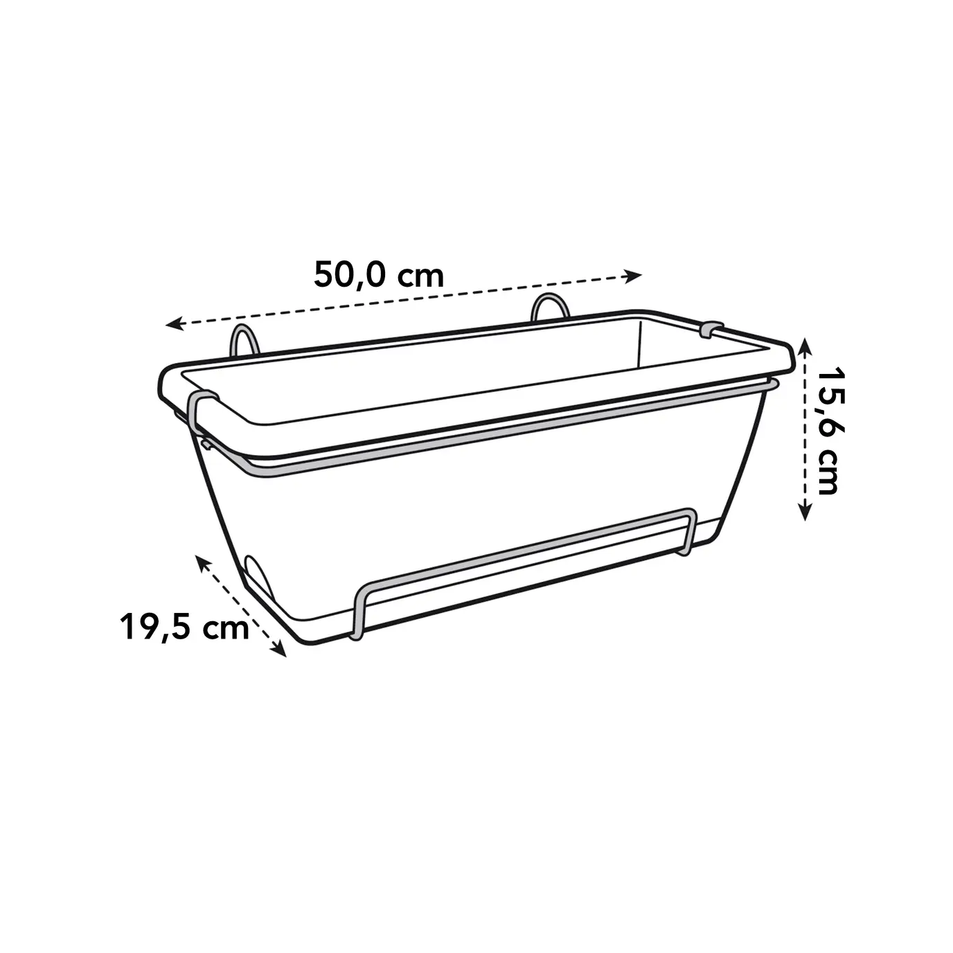 Elho Barcelona Trough 50cm Honey Yellow - Image 4