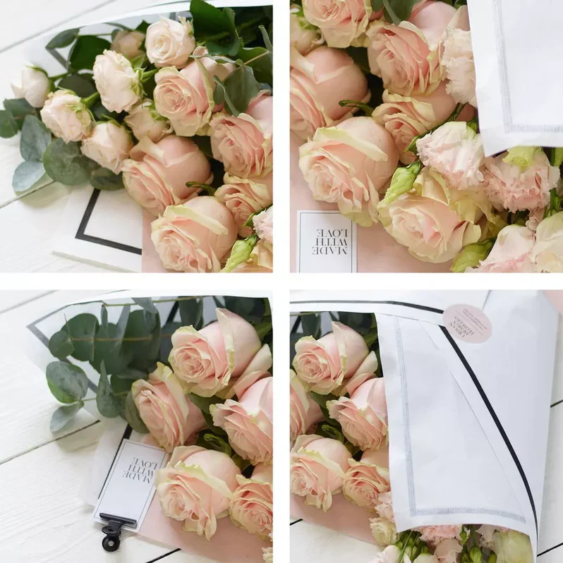 Beautifully Simple Pink Flower Wrap - Image 2