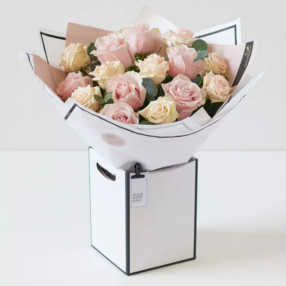 Beautifully Simple Pink Rose Bouquet
