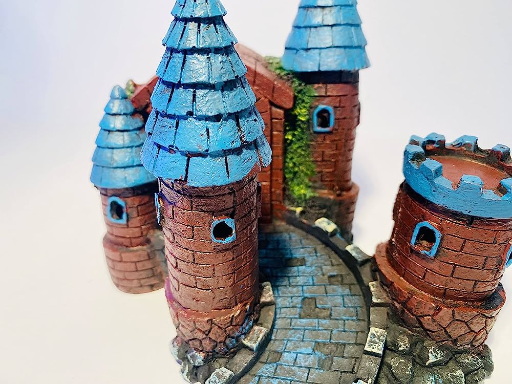 Betta Aquarium Ornament Medium Castle (11cm (w) x 14cm (h)) - Image 3