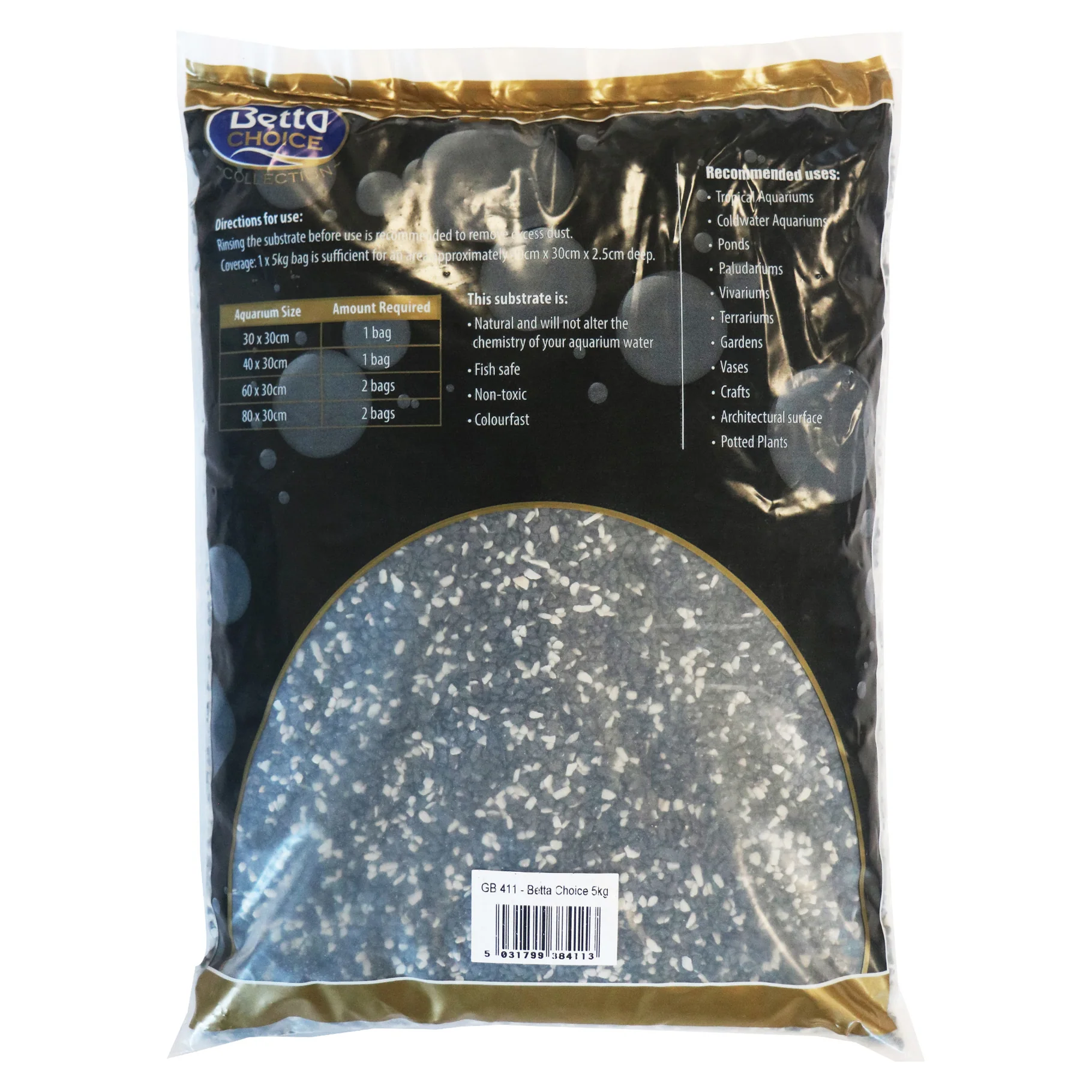 Betta Choice Zebra Mix Gravel 5kg - Image 3