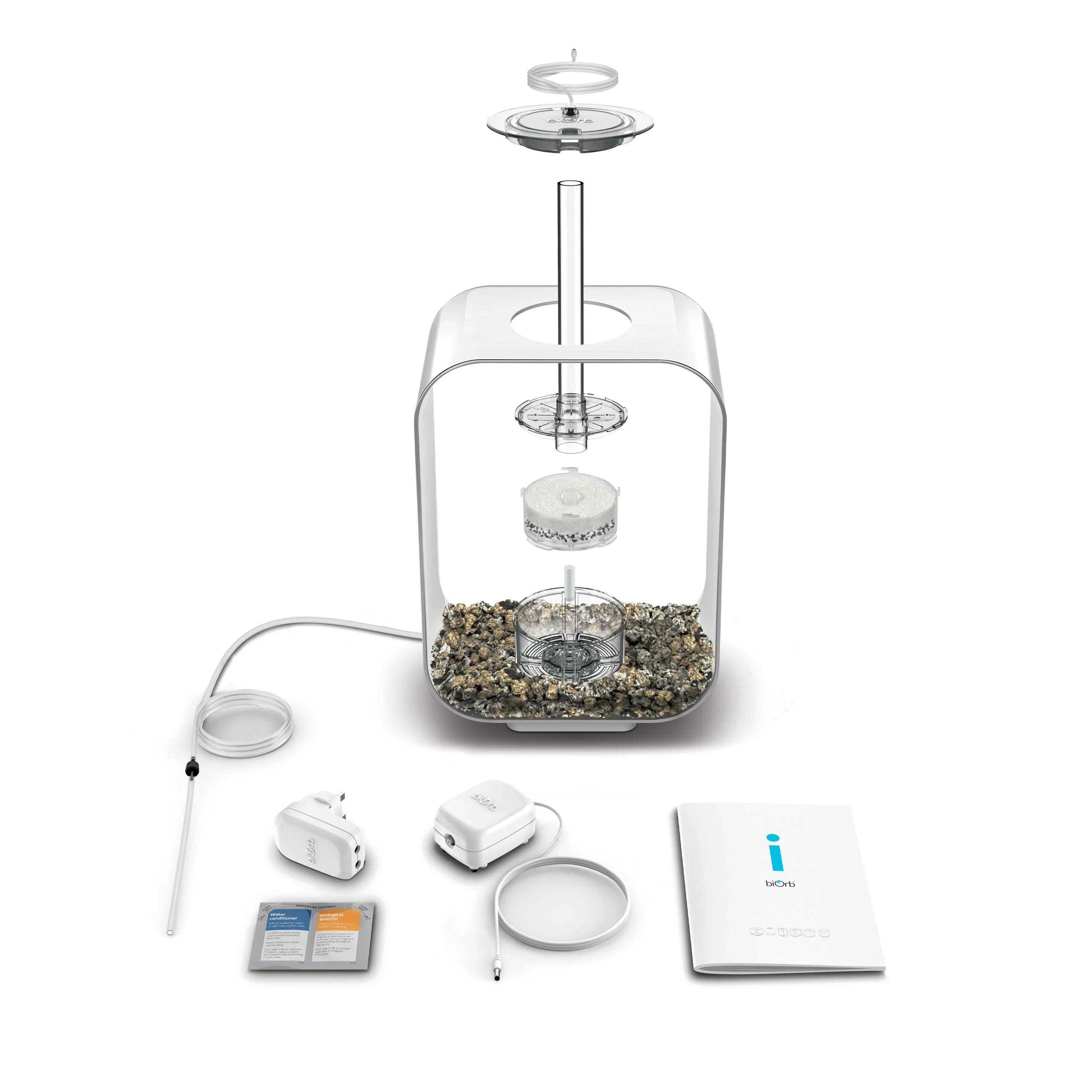 biOrb Life Aquarium 15 Litre with Multi Colour LED Light-Remote Control White - Image 3