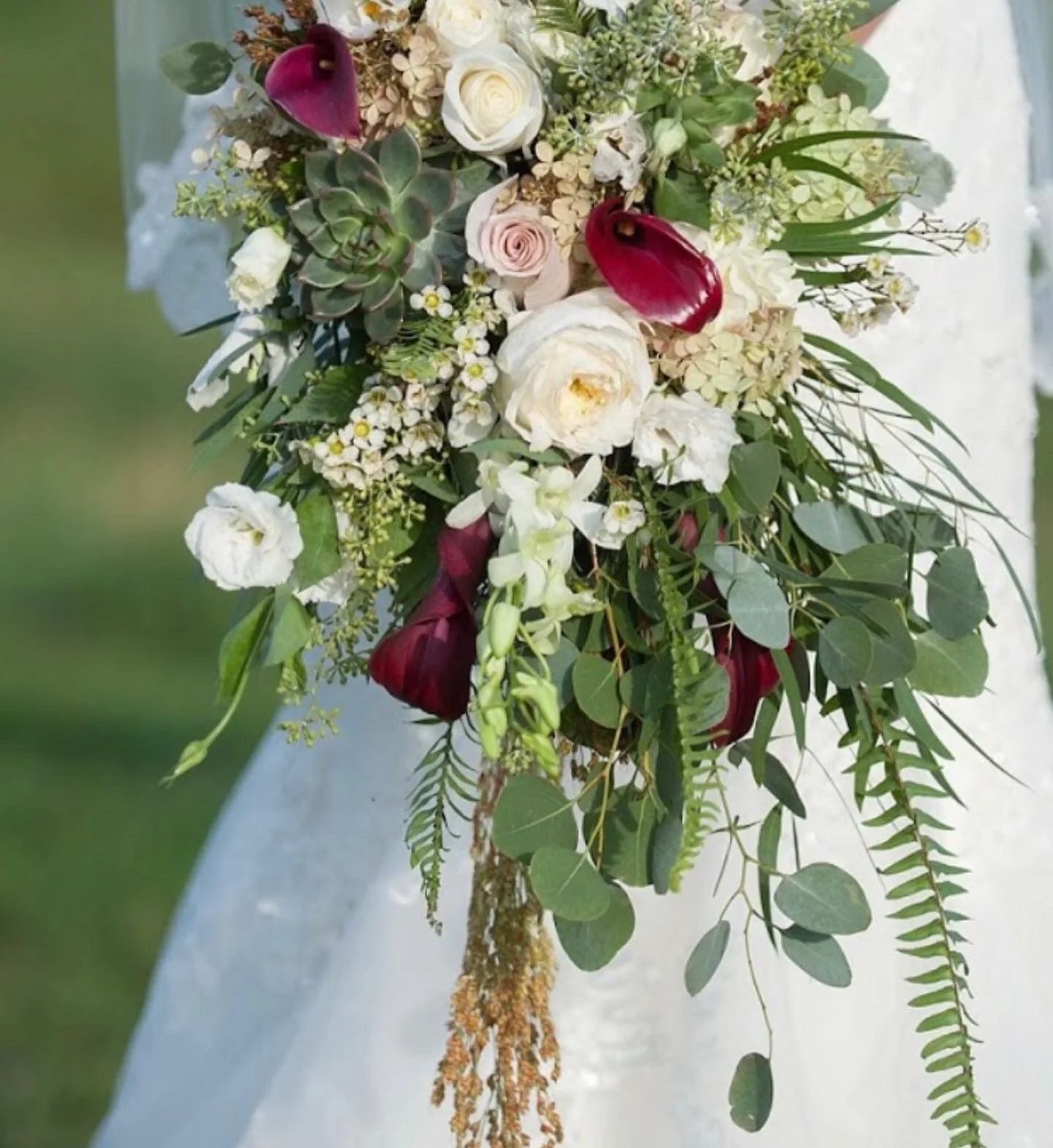 Bridal Bouquet Wild  Garden Cascade