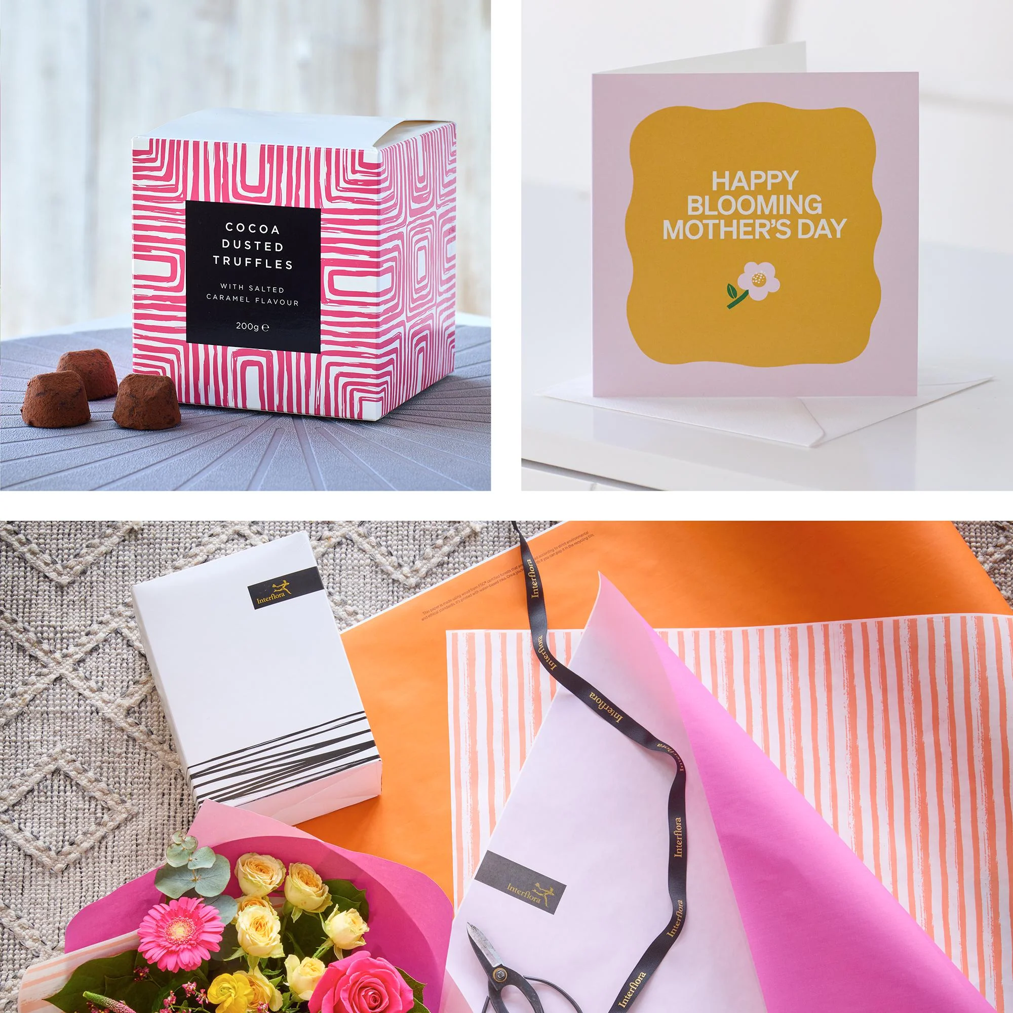 Bright Mother's Day Bouquet With Chocolates & Card - Image 3