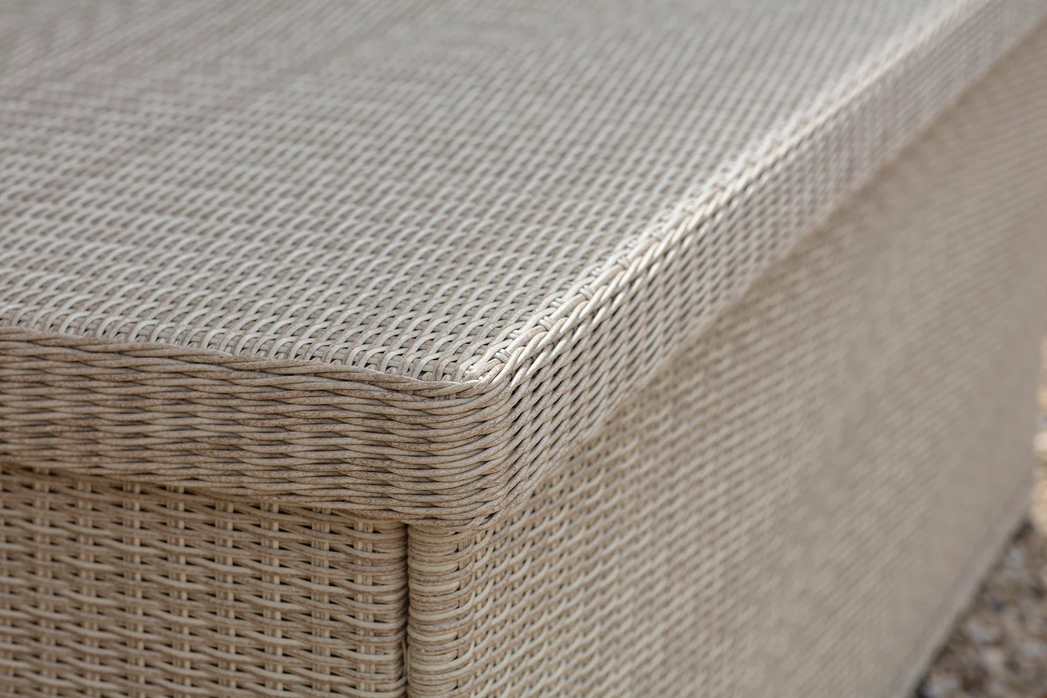 Chedworth Large Cushion Box including Liner - Sandstone - Image 3