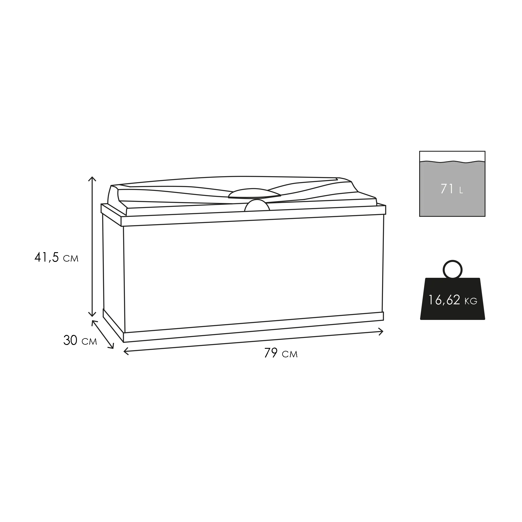 Ciano Aquarium Aqua 80 In White With LED Lights & White Lid 71 Litre - Image 7