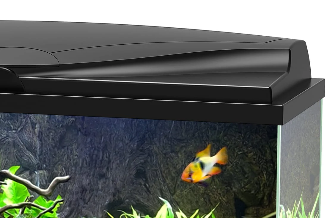 Ciano Aquarium Aqua 80 In Black With LED Lights & Black Lid - 71 Litre - Image 4