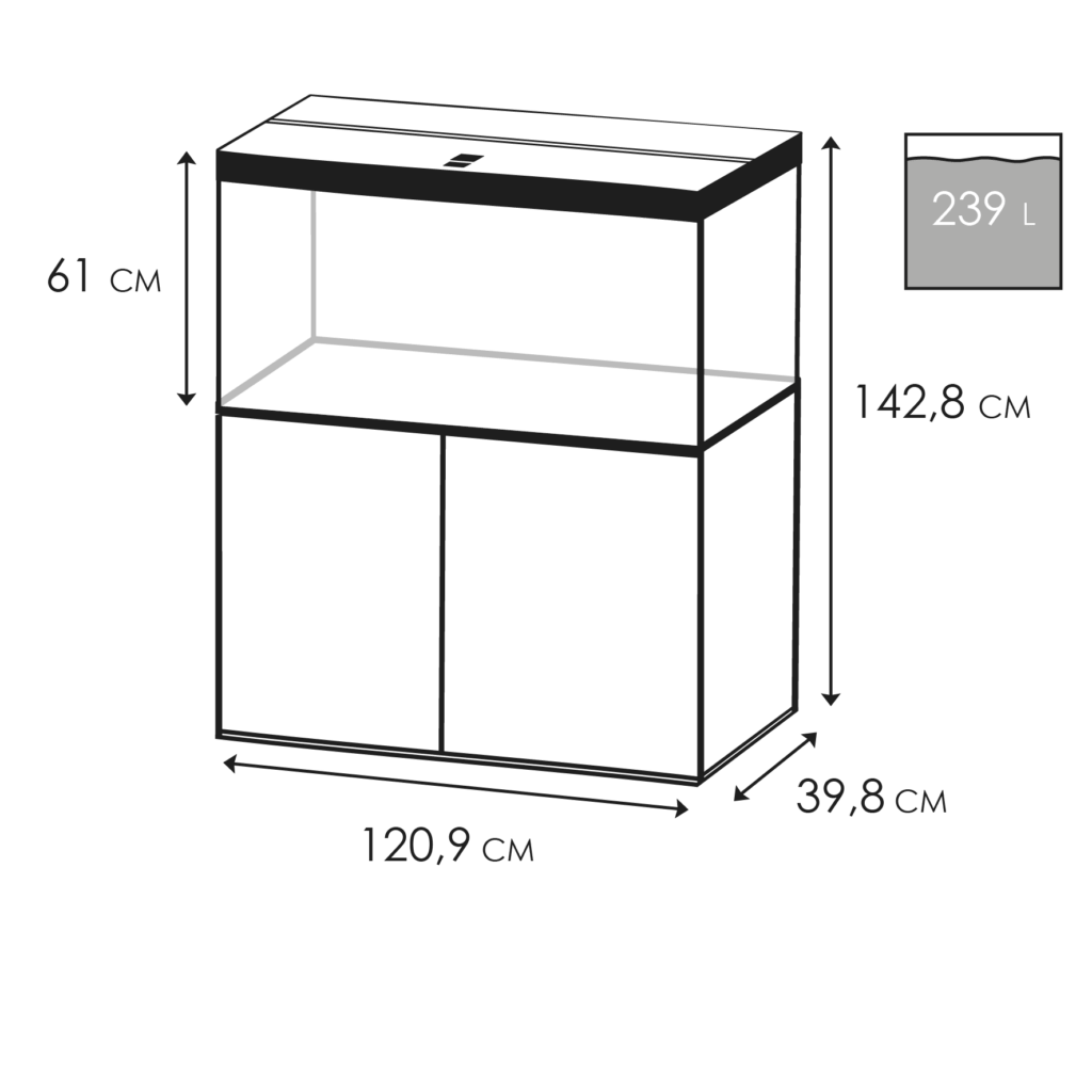 Ciano Emotions Pro 120 Mystic Aquarium With Free Cabinet 239 Litre - Image 3