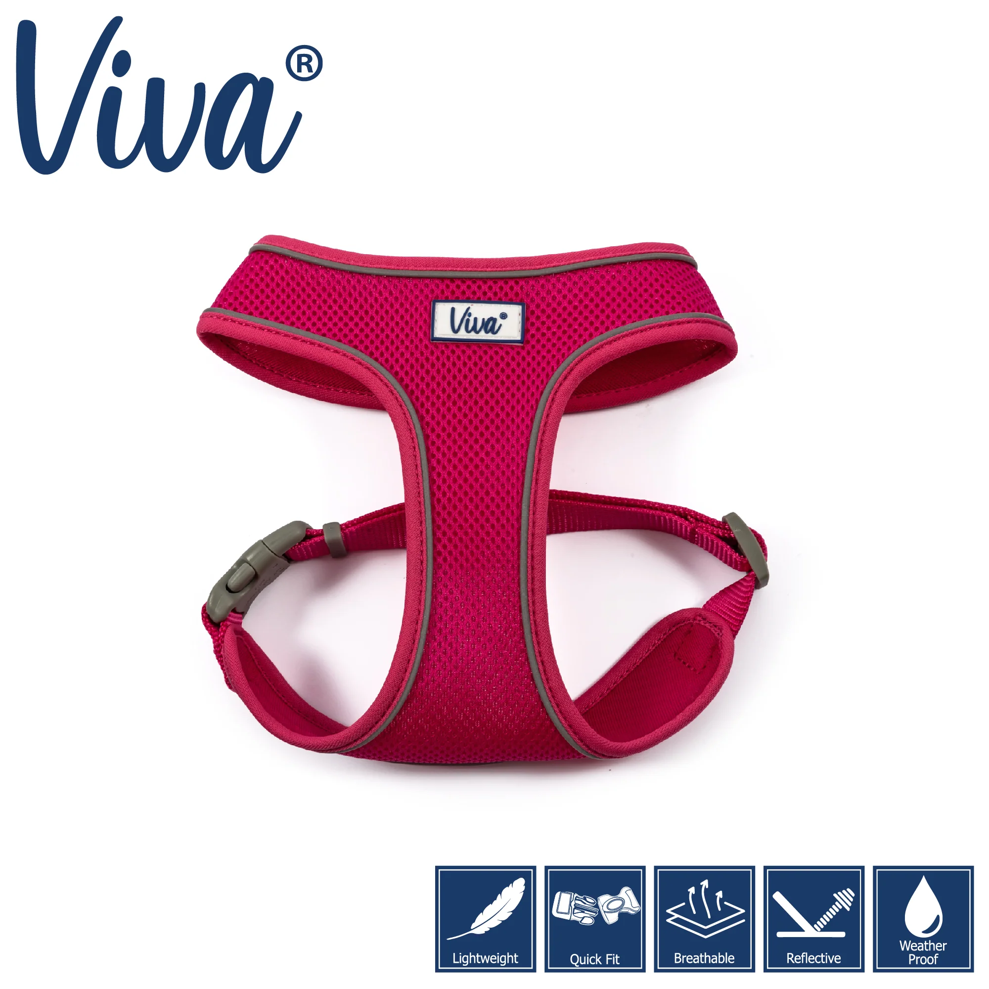 Ancol Viva Comfort Mesh Dog Harness Pink Large (53-74cm Chest)