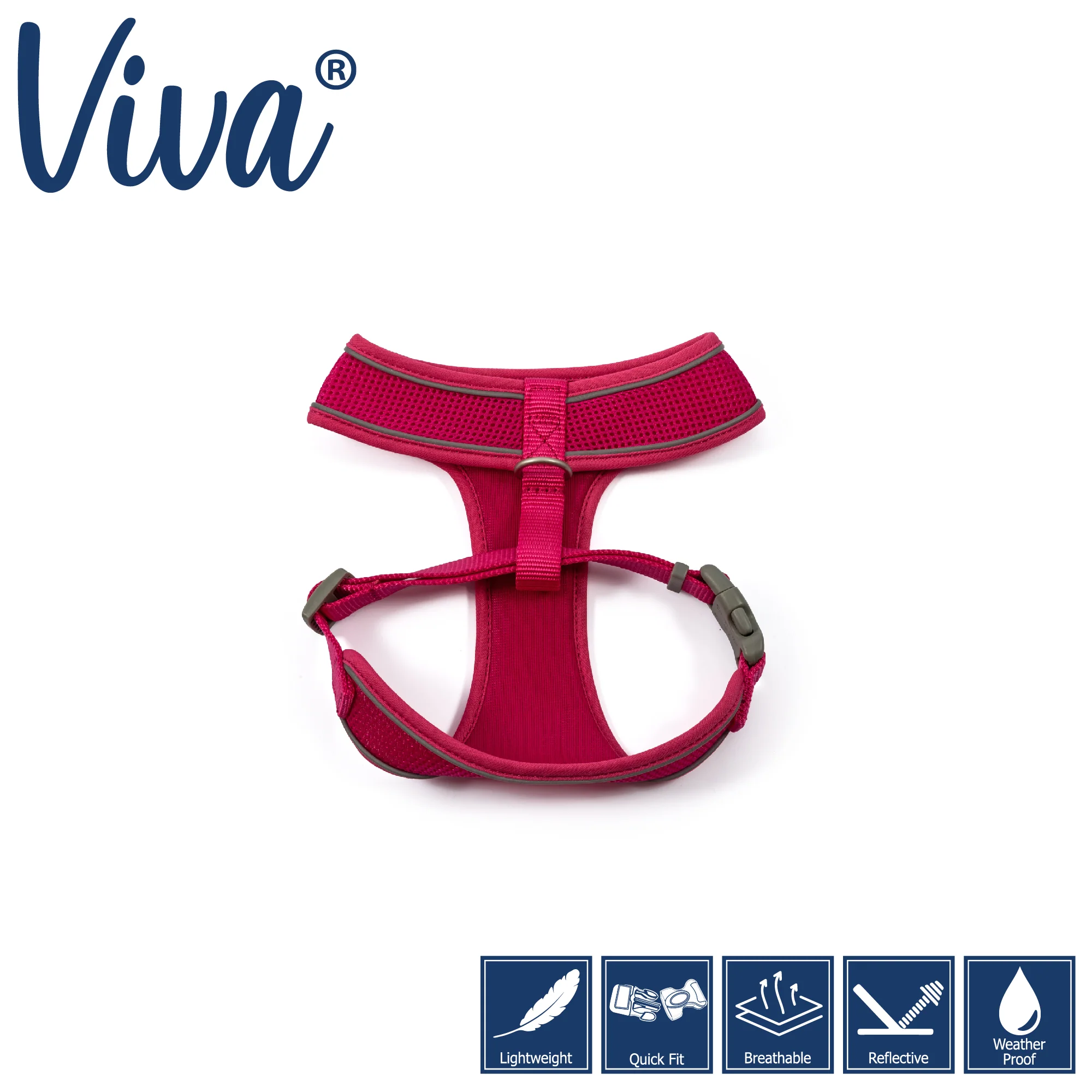 Ancol Viva Comfort Mesh Dog Harness Pink Large (53-74cm Chest) - Image 2