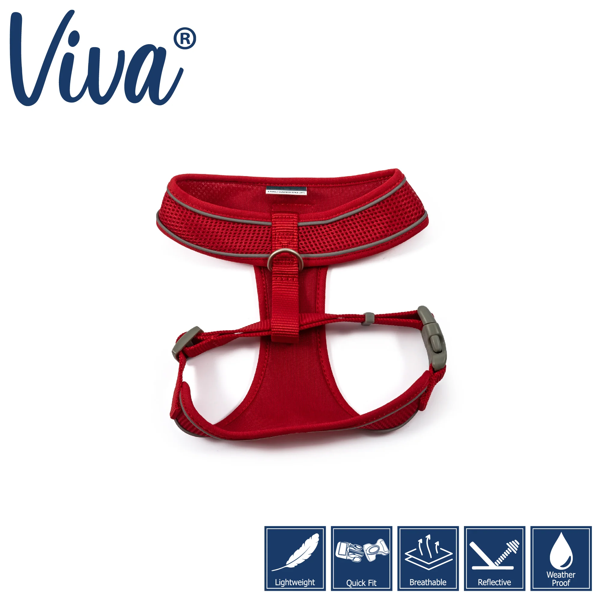 Ancol Viva Comfort Mesh Dog Harness Red Large (53-74cm Chest) - Image 2