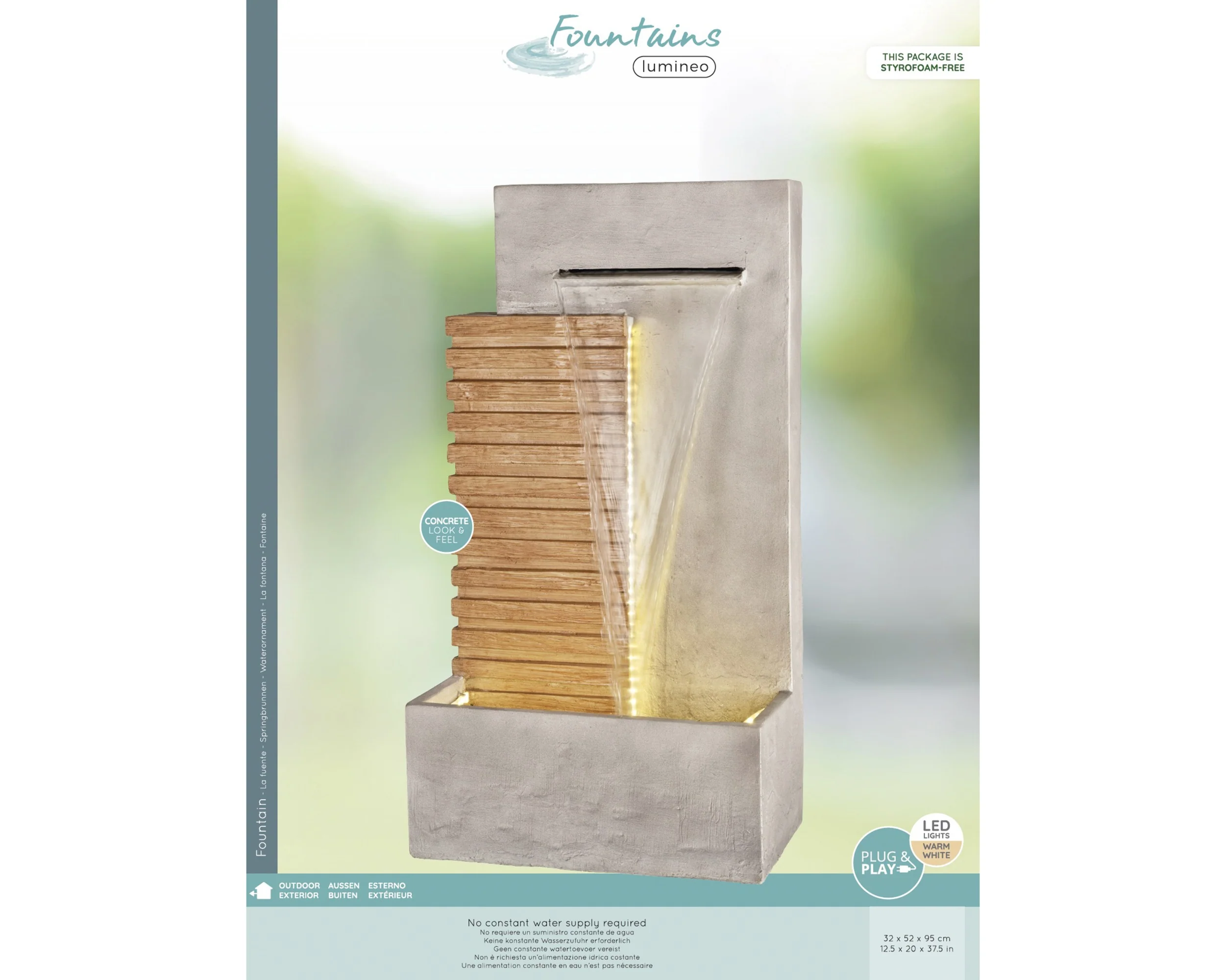 Contemporary Water Feature - 95cm - Image 2