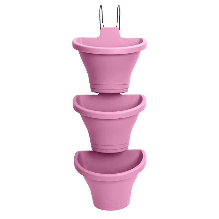 Elho Corsica Vertical Forest 24cm Set of 3 Vivid Violet