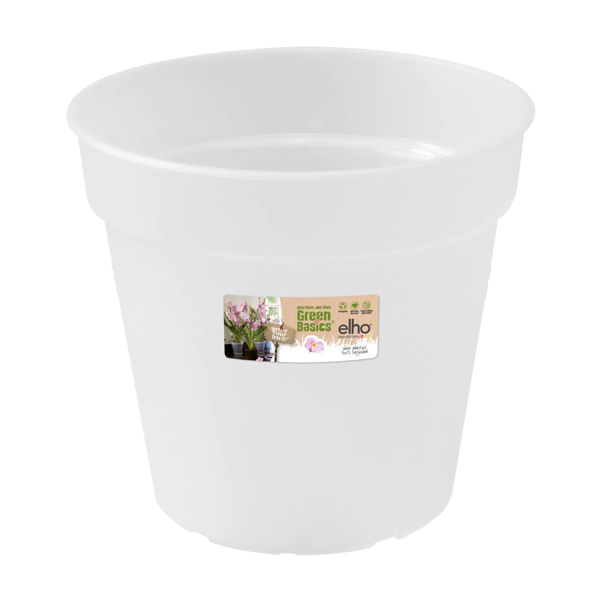 Elho Green Basics Orchid Pot 13cm Transparent - Image 2