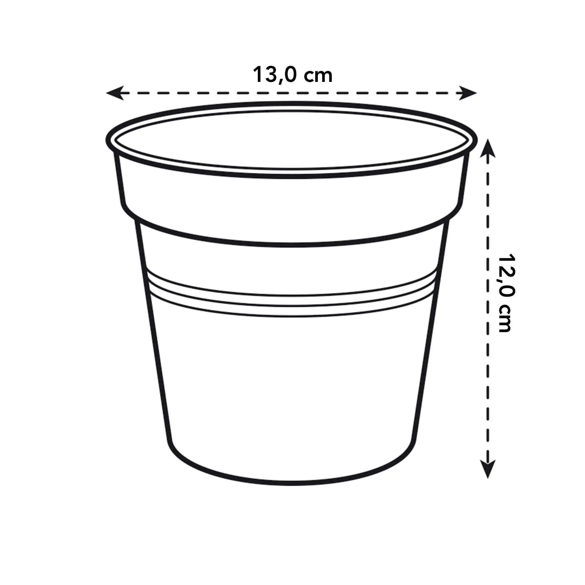 Elho Green Basics Orchid Pot 13cm Transparent - Image 5