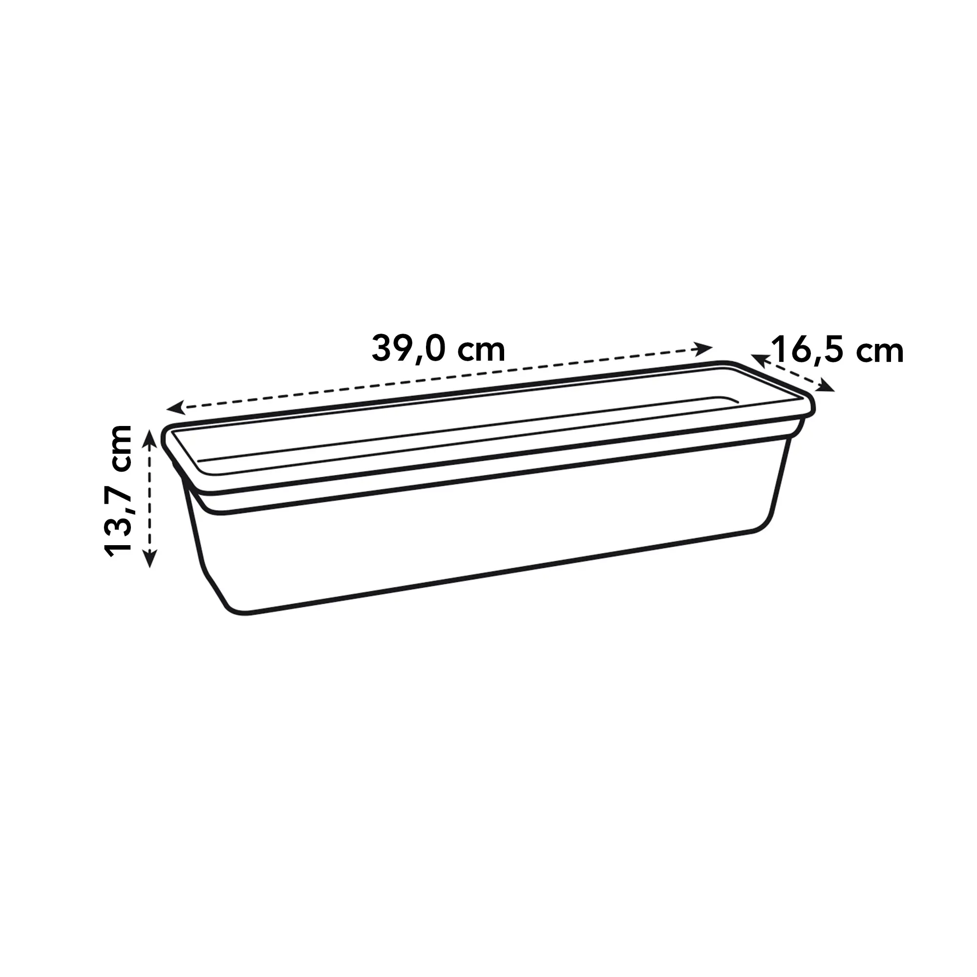 Elho Green Basics Trough 40cm Living Black - Image 5