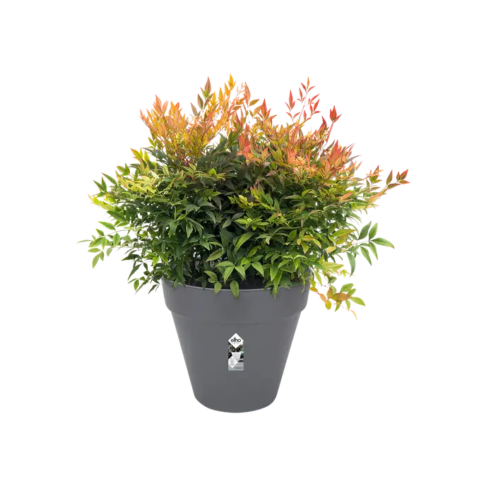 Elho Loft Urban Round 40cm With Wheels Anthracite - Image 2