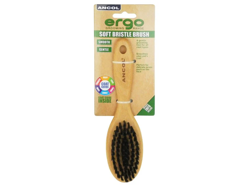 Ancol Ergo Soft Bristle Puppy Brush Small