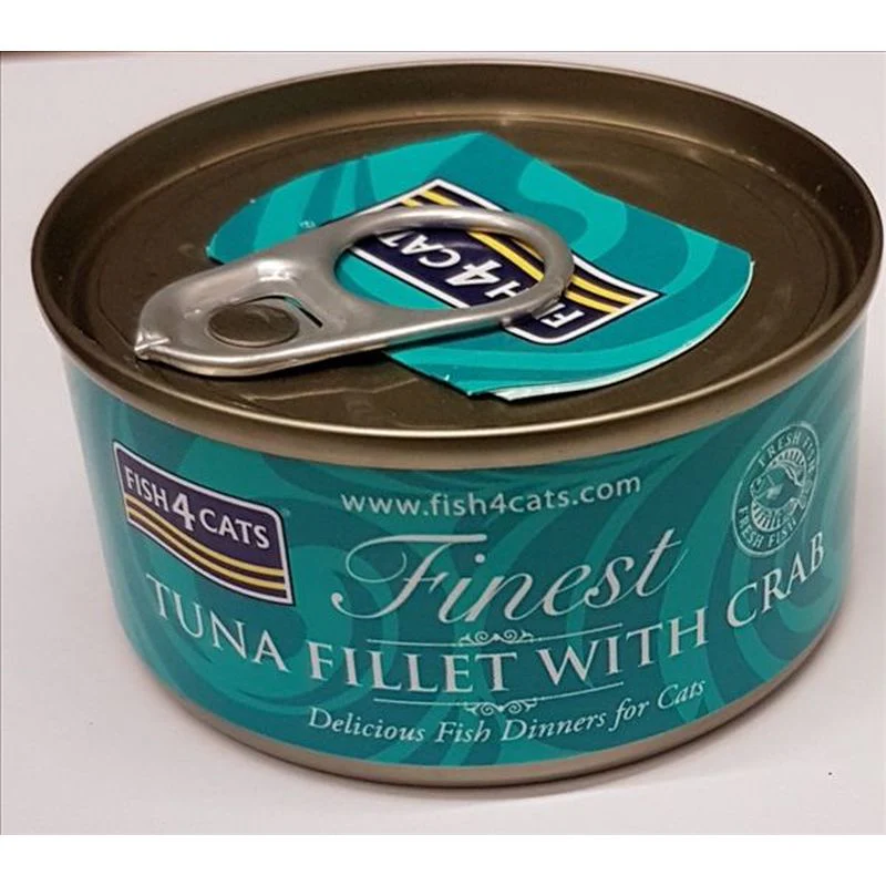 Fish 4 Cats Finest Tuna Fillet With Crab Can (70g) - Image 2