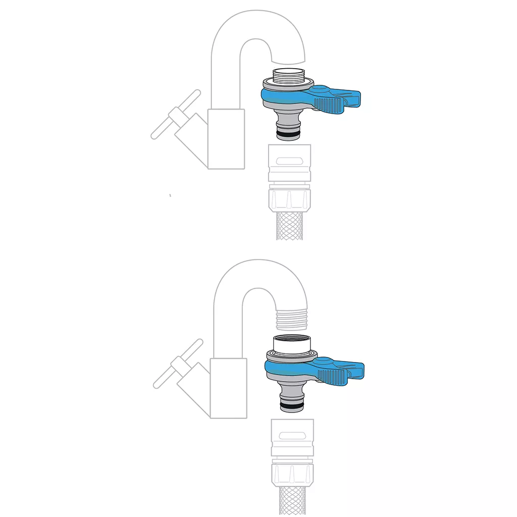 Flopro Indoor Threaded Mixer Tap Connector - Image 5