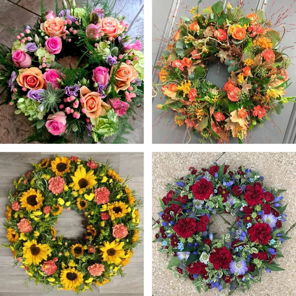 Funeral wreath made with the finest flowers - Image 2