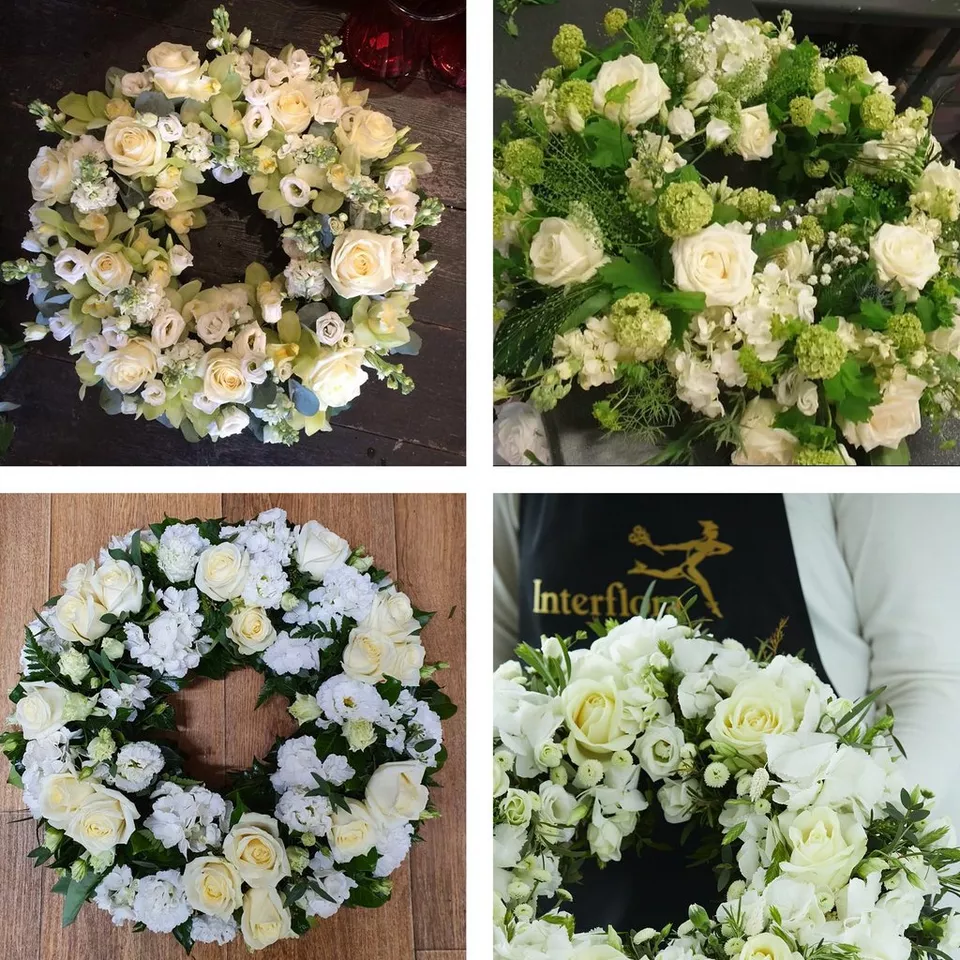 Funeral wreath made with the finest flowers - Image 3