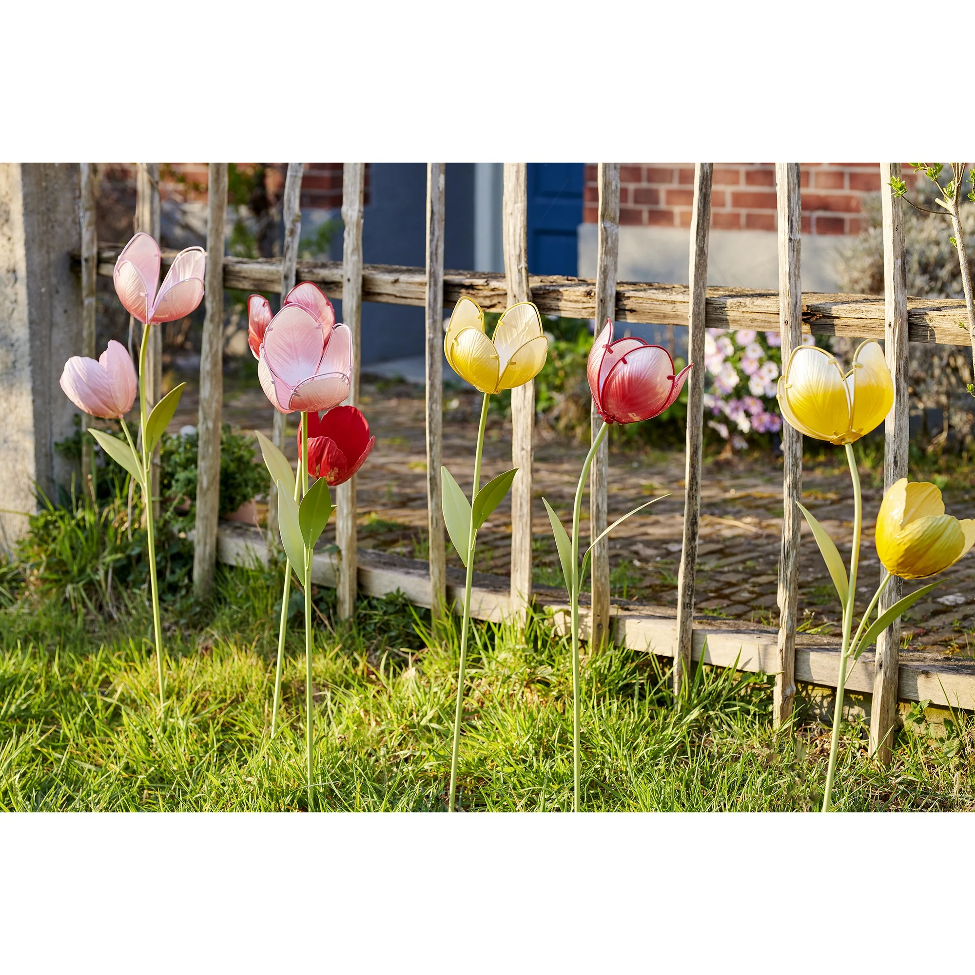 Garden pick yellow glass - Image 2