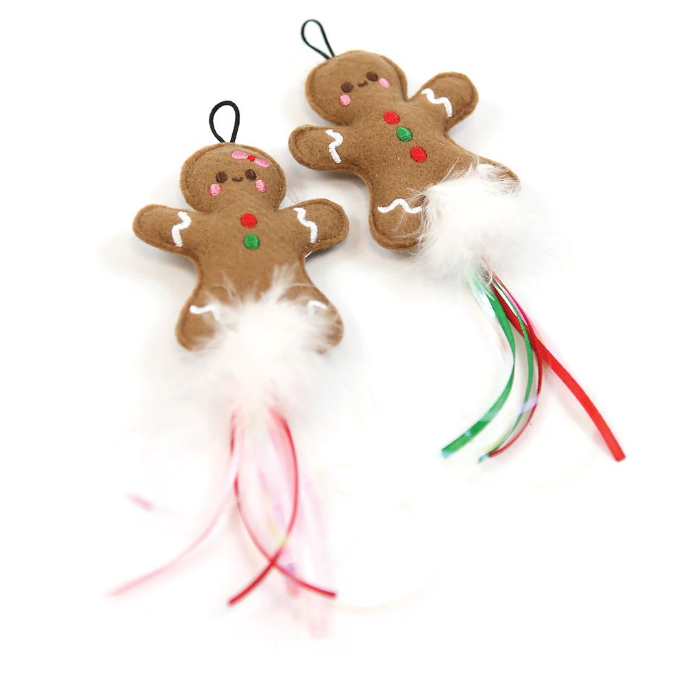 Gingerbread Cat Toy 2pk - Image 2