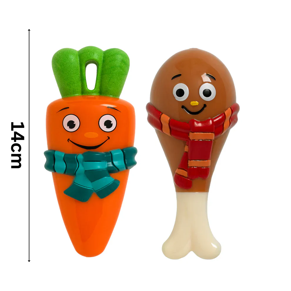 Goodboy Festive Drumstick or Carrot Toy 5" (Sold Individually) - Image 2