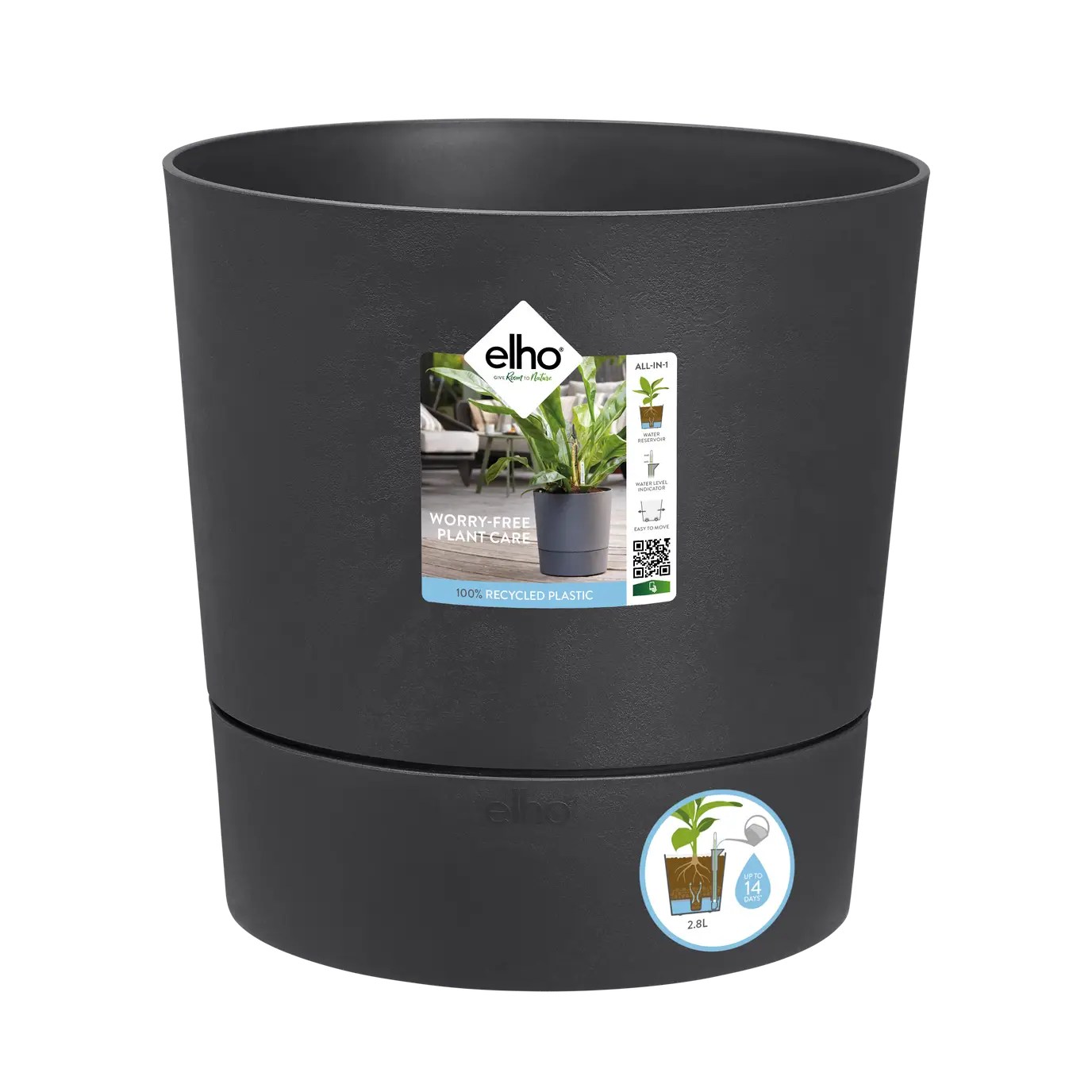 Greensense Aqua Care Round 30cm Charcoal Grey - Image 3