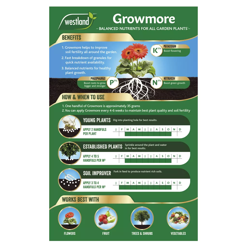 Westland Growmore All Purpose Plant Food 10kg - Image 4