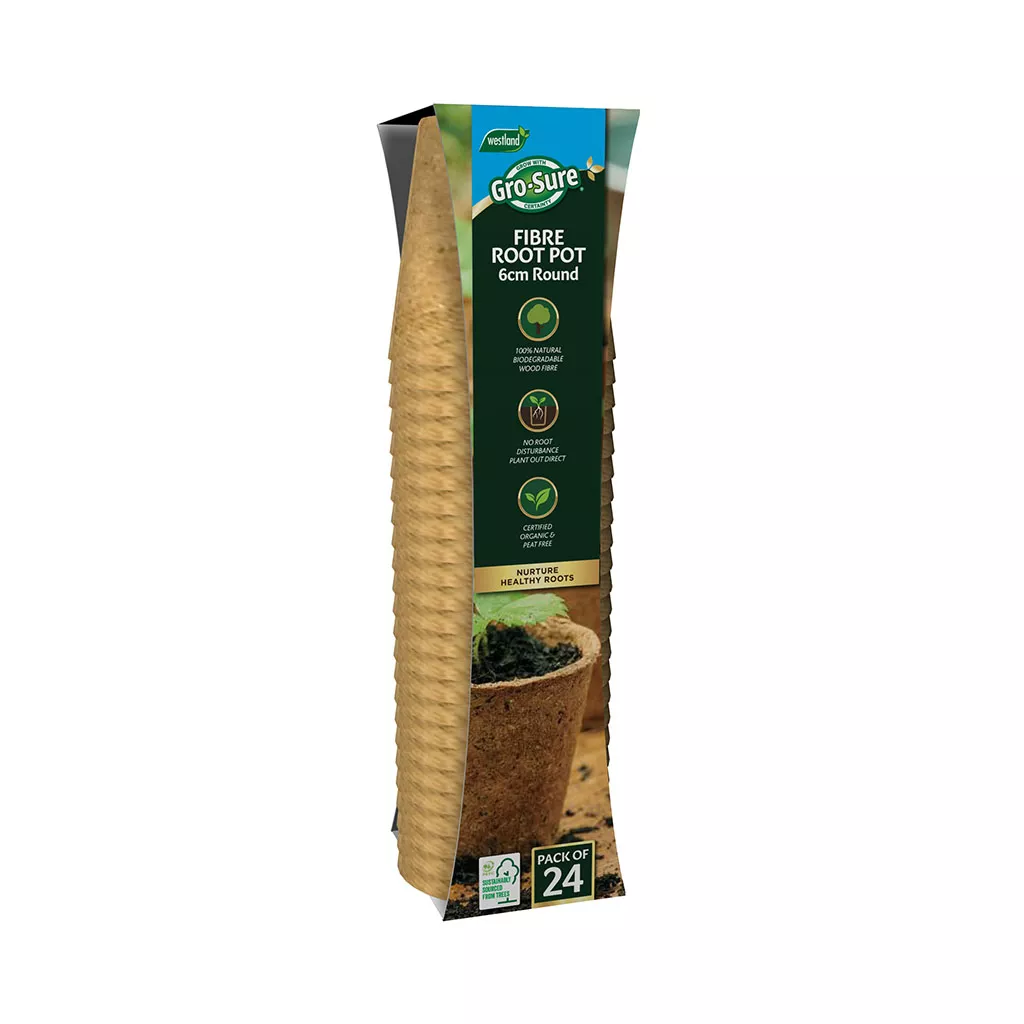 Gro-Sure Fibre Pots Round 6cm 24pk - Image 4