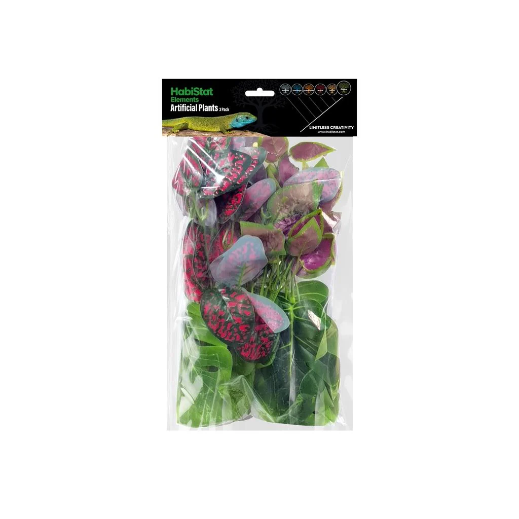 Habistat Artificial Plant, 3 pack Mixed - Image 2
