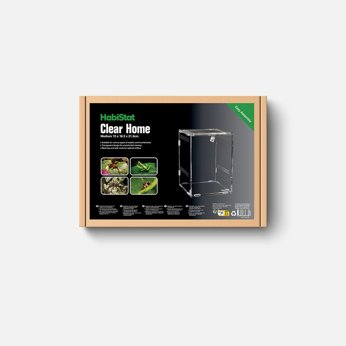 Habistat Clear Home Medium (15 x 16.5 x 21.5cm) - Image 2