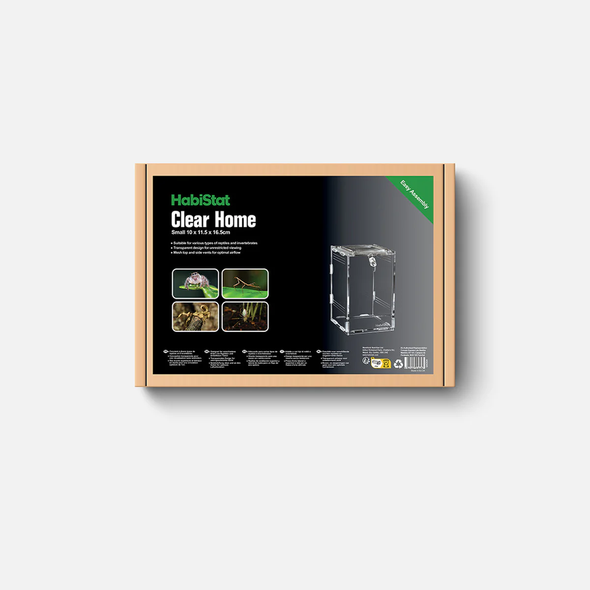 Habistat Clear Home Small (10 x 11.5 x 16.5cm) - Image 2