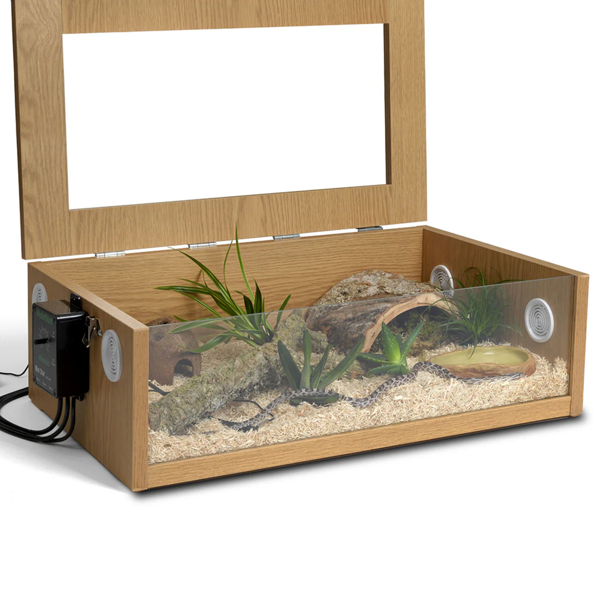 HabiStat Hatchling Snake Starter Kit Oak 61 x 38 x 20cm - Image 2