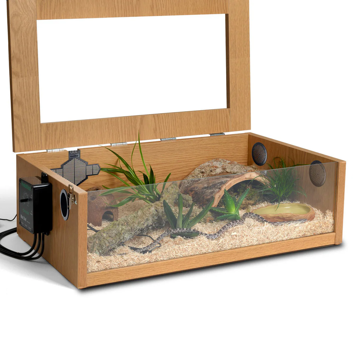 HabiStat Hatchling Snake Starter Kit Oak 61 x 38 x 20cm - Image 6